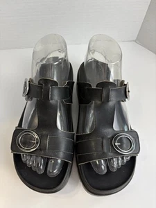 Alegria Vita Damen Sandalen Gr. 7 / 37 schwarz Leder Slipper verstellbare Riemen - Bild 1 von 8