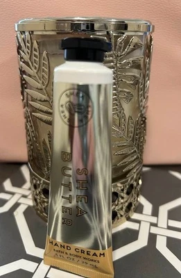 BATH & BODY WORKS HAND CREAM in SHEA BUTTER * 1 oz.  Discontinued + Loved * New - Image 1 of 4