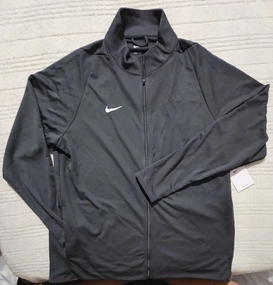 Nike Men's L Dri-FIT Full Zip Running Training Gray Jacket New NWT - Image 1 of 4