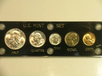 1955  Brilliant Uncirculated Coin Year Set  - Capital Holder (item1) - Image 1 of 4