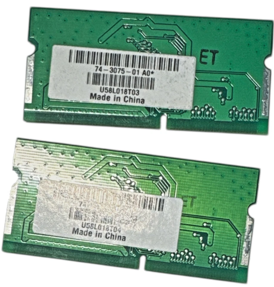 SET Ambit U58L018 Cisco 4MB Flash Memory 74-3076-01 A0*U58L018T04 AND U58L018T03 - Image 1 of 3