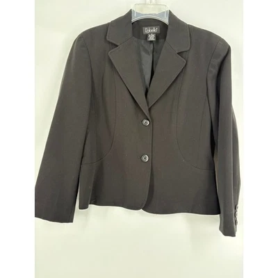 Rafaella Women's Black Blazer Jacket Size 10 Classic Button Front Office Wear - Image 1 of 4