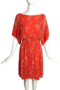 JEAN PAUL GAULTIER- 1990s Floral Mesh Shift Dress, Size Small - Picture 1 of 6