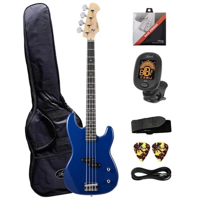 Artist APB Blue Bass Guitar w/ Accessories - image 1 of 4