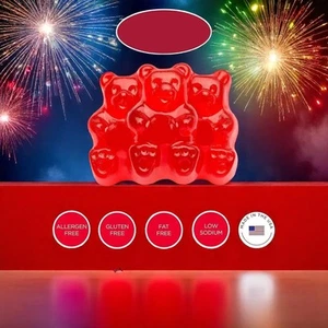 Wild Cherry Flavor Gummy Bears 5 lb. Bag - Picture 1 of 4