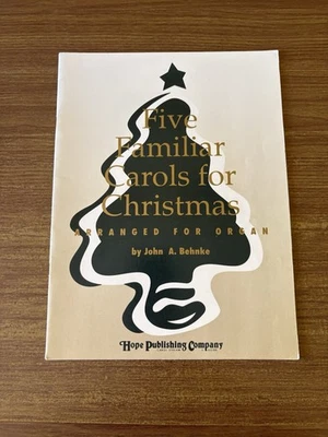 John Behnke 5 знакомых колядок рождественский орган ноты религиозная молитва - Изображение 1 из 4