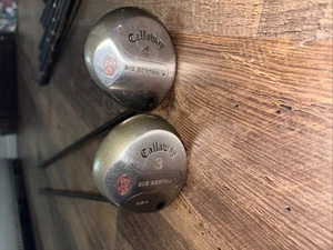 Callaway Big Bertha S2H2 3 & 4 Wood  Boron Grafite Golf Clubs Drivers W/Covers - Picture 1 of 8