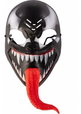 Venom Face Mask Superhero Horror Halloween Fancy Dress Cosplay Costume Plastic - Image 1 of 2
