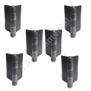 6 Heavy Duty Weldable 3" x 3" Gate Hinges-Steel Butt Hinge/Heavy Gates Doors - Picture 1 of 8