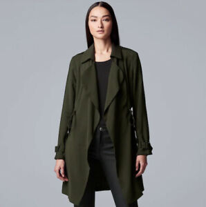 Vera Wang Womens Nikki Df Loose Coat 
