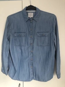 Ladies Fat Face Denim Shirt UK 10 Blue - Picture 1 of 14