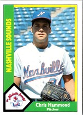 1990 CMC Chris Hammond #130 Nashville Sounds Baseball Card