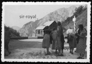 Loiblpass 1938 - Schlagbaum - Grenze Jugoslawien - Reichsgrenze - Foto 9x6cm - Bild 1 von 2