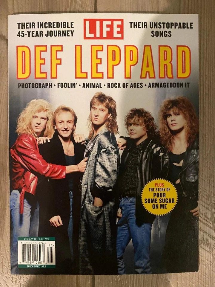 2022 DEF LEPPARD 45 YEARS Life Special Edition Story Of POUR SOME SUGAR ON ME - Image 1 of 1