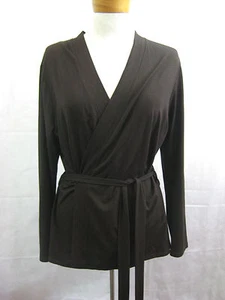 Mela Purdie Size 12 M Casual Brown Skirt Wrap Top Set Designer - Picture 1 of 7