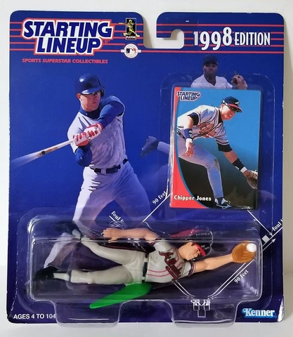 1998 Starting Lineup Chipper Jones Atlanta Braves SLU Hasbro MLB Sports Figure Cover