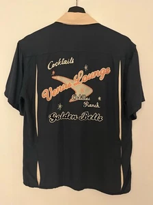 Flathead &Co Bowling Shirt Chainstitch Embroidery sz38 - Picture 1 of 9