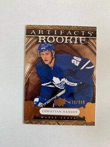 2009-10 Artifacts #196 Christian Hanson RC 136/999 - Toronto Maple Leafs