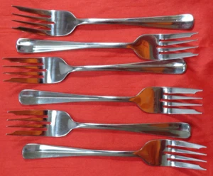 6 PFALTZGRAFF COURTLAND Salad FORKS STAINLESS FLATWARE Lightly Used! EUC - Picture 1 of 3