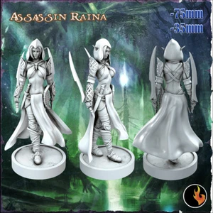 Vanora/Dark Elf Sorceress/TTRPG/Wargaming/3D Printed/Unassembled/GK/RKS3D - Picture 1 of 1