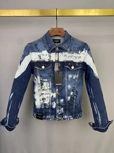Jacket Dsquared D2 new 25ss Denim Graffiti RARE - Picture 1 of 3