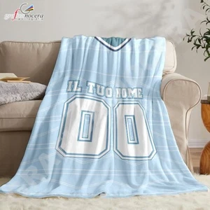 Plaid in pile Lazio Personalizzato con Nome e Numero regalo per tifoso - Foto 1 di 4