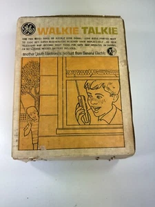Vintage | GE | Walkie Talkie Set | Model Y7140 | Made In Japan W/ Box - Picture 1 of 24