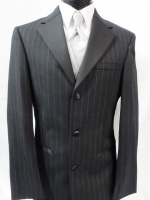 New Mens Joseph Abboud Chalk Stripe Tuxedo Discount Tux Huge Wedding Savings - Image 1 of 4