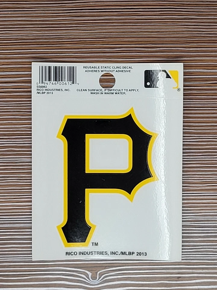 MLB Pittsburgh PIRATES 3.5 x 4.5 inch Decal Reusable Sticker - Image 1 of 1