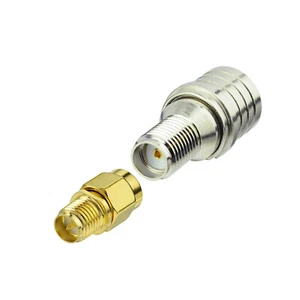 QMA męski na gniazdo RP-SMA / SMA adapter / kontroler drona do anteny TITAN & ALIENTEC - Zdjęcie 1 z 8