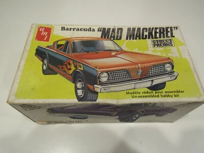 AMT Plymouth Barracuda Mad Mackerel Street Freaks Car Model Kit 1/25 scale T160 - Image 1 of 4