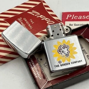 Nuevo stock antiguo 1958 Zippo, Borden Company, Town & Country, caja y papeles - Imagen 1 de 10