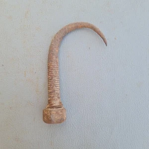 Vintage handforged Iron Nautical Marinetime Sailor Hook Rope Tool 5" - Picture 1 of 6