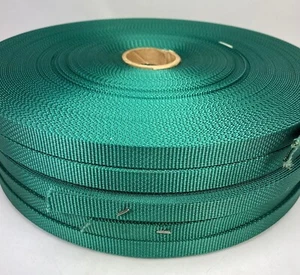 5 rolls 250 yards 5/8" GREEN med Nylon Webbing leash strap collar CLOSE OUT! - Picture 1 of 3