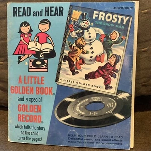 Record Frosty The Snowman Read Hear A Little Golden Book 45 RPM Book 1951 Bonus - Picture 1 of 11