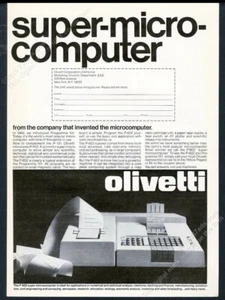 Olivetti P-602 P602 1971 foto de computadora anuncio impreso vintage - Imagen 1 de 1
