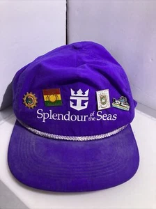 Splendour of the seas royal Caribbean vintage Trucker hat with pins! Very Rare! - Picture 1 of 8
