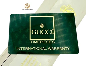 Gucci Garanzia Orologio Watch Guarantee Warranty Libretto Booklet Originale - Imagen 1 de 3