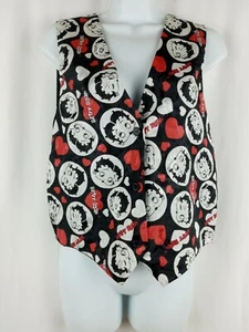 Betty Boop Accessory Network Damen Weste mit Knopfleiste verstellbare Taille M/L Neu mit Etikett NEU - Bild 1 von 4