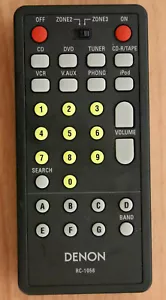 Denon RC-1056 (NEW) A/V Receiver Zone 2 Remote Control DRA-397 697CI FAST$4SHIP! - Picture 1 of 1