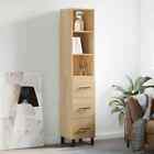 Highboard Sideboard Cupboard Storage Cabinet Sonoma Oak Engineered Wood Vidaxl