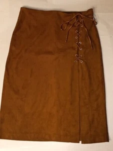 Women's Pencil Skirt Color Brown Size 10 Knee Length  - Picture 1 of 5