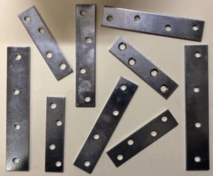 Plano, acero, chapado en zinc brillante, placas de reparación, reparación, unión 3", 4", 5", 6"". - Imagen 1 de 3