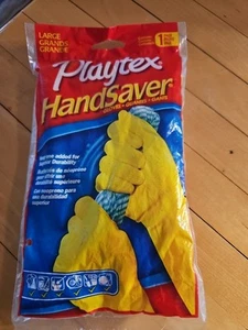 1 Pair Playtex Handsaver Gloves Large Vintage New - Picture 1 of 3