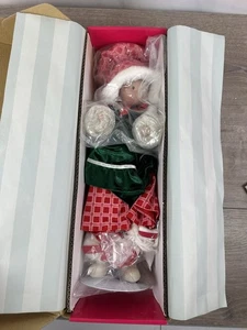 Marie Osmond Doll Holiday Holly Hobbie 16" Porcelain NIB W COA - Picture 1 of 7
