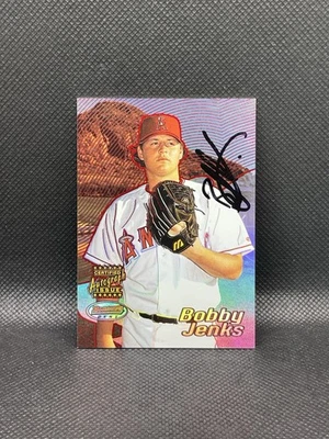 2002 Bowman's Best Bobby Jenks #140 Rookie RC Auto Red Parallel - Image 1 of 2