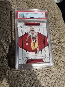 National Treasures #58 2021 George Kittle PSA 8 - Imagen 1 de 2