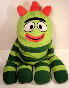 Cuscino Peluche 25" Yo Gabba Gabba Brobee Peluche Peluche Personaggio Jumbo Verde - Foto 1 di 9
