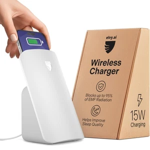 Elvy Fast Qi Wireless Charger for Cell Phones - Designed with EMF Management ... - Picture 1 of 6