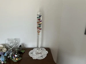 VTG Galileo 21” Thermometer Glass with  Floating Balls Office Home Decor Gifts - Picture 1 of 3